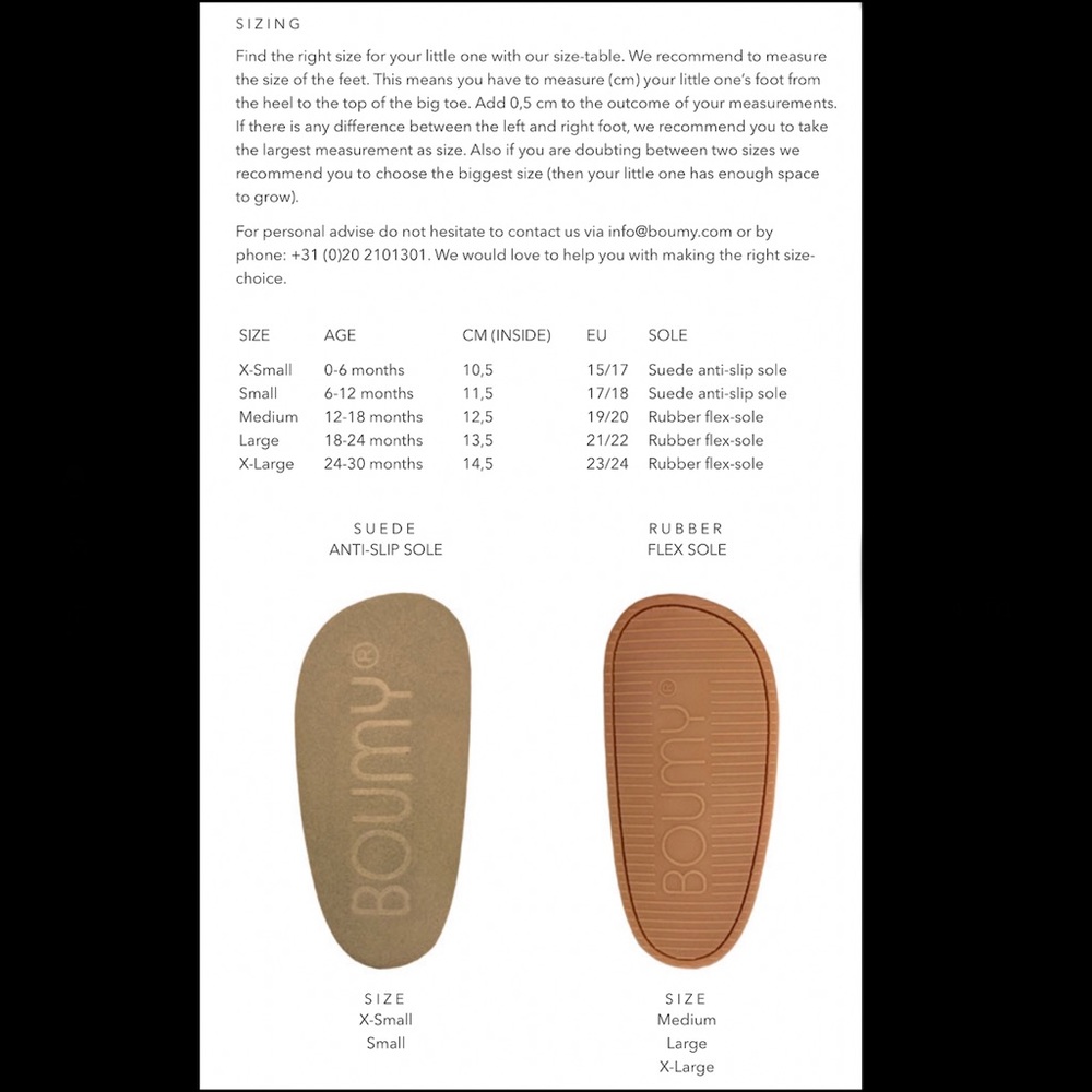 Boumy Leather Baby Booties - Color: Jeans - Picture 4 of 4
